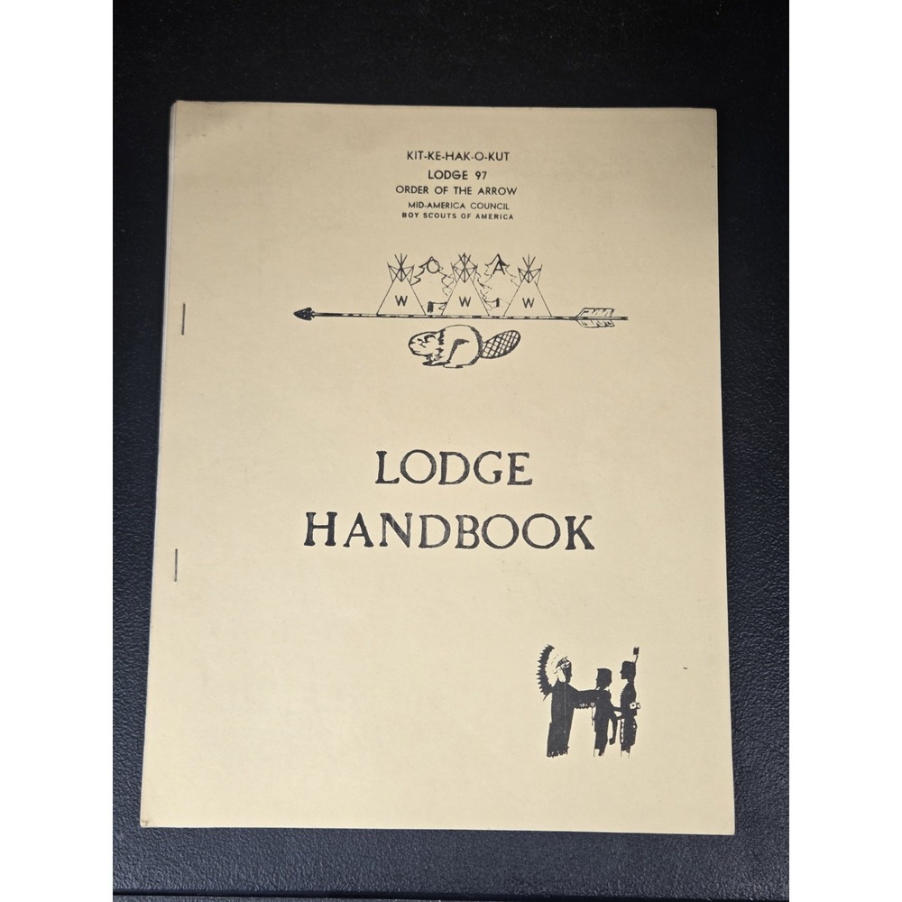 Kit-Ke-Hak-O-Kut Lodge 97 Midamerica Council 1971 Lodge Handbook Boy Scouts